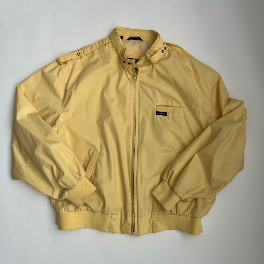 Members Only classic men’s yellow jacket